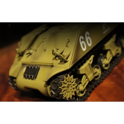 Czołg zdalnie sterowany ASG/IR/dźwięk/dym 1:16 U.S.Medium Tank M4A3 Sherman RTR 2.4Ghz - Heng Long 3898-1U